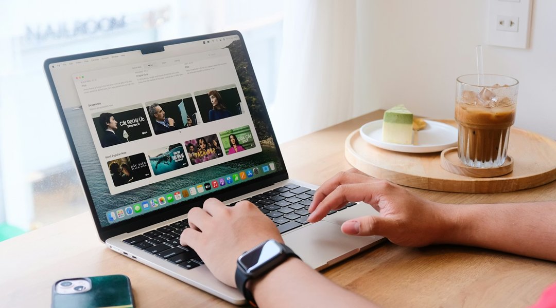 a person using laptop for web surfing.